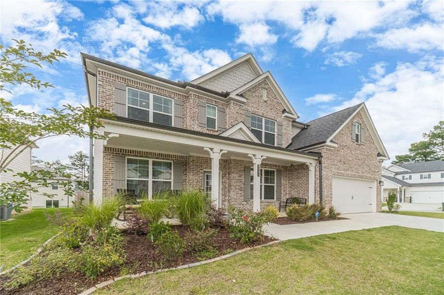 Front exterior of a new home in , Grayson, GA, highlighting curb appeal (Image 25). Front exterior of a new home in , Grayson, GA, highlighting curb appeal (Image 25).