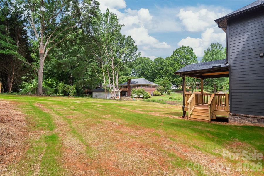 Exterior details and patio area of a home in , Indian Trail (Image 25).