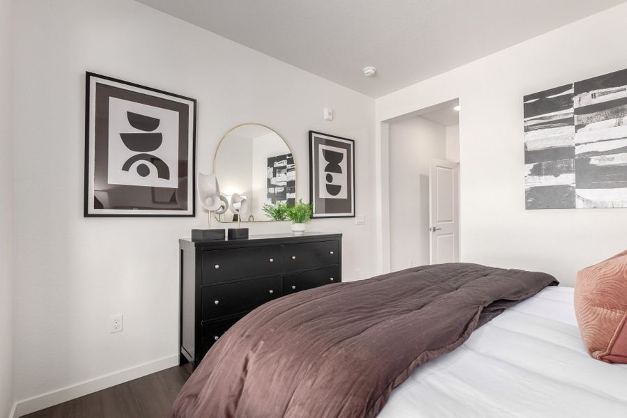 Furnished interior view inside a new home in Gateway Commons, Denver (Image 12).