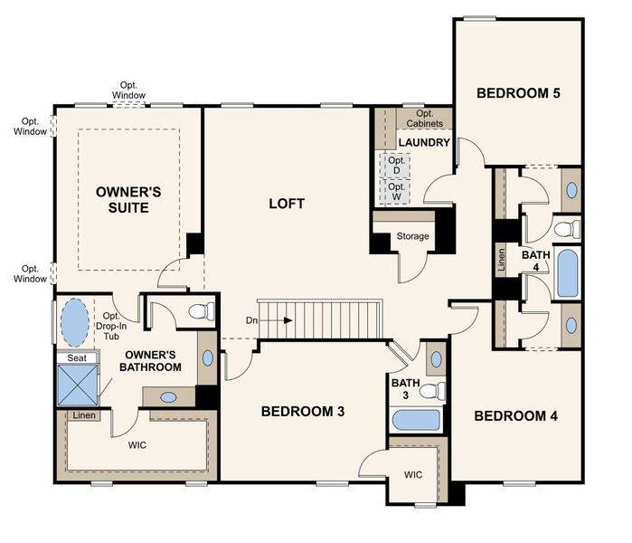 2D floor plan layout for the Sapling by Century Communities in Parkview Estates, South Fulton, GA (Image 5). 2D floor plan layout for the Sapling by Century Communities in Parkview Estates, South Fulton, GA (Image 5).