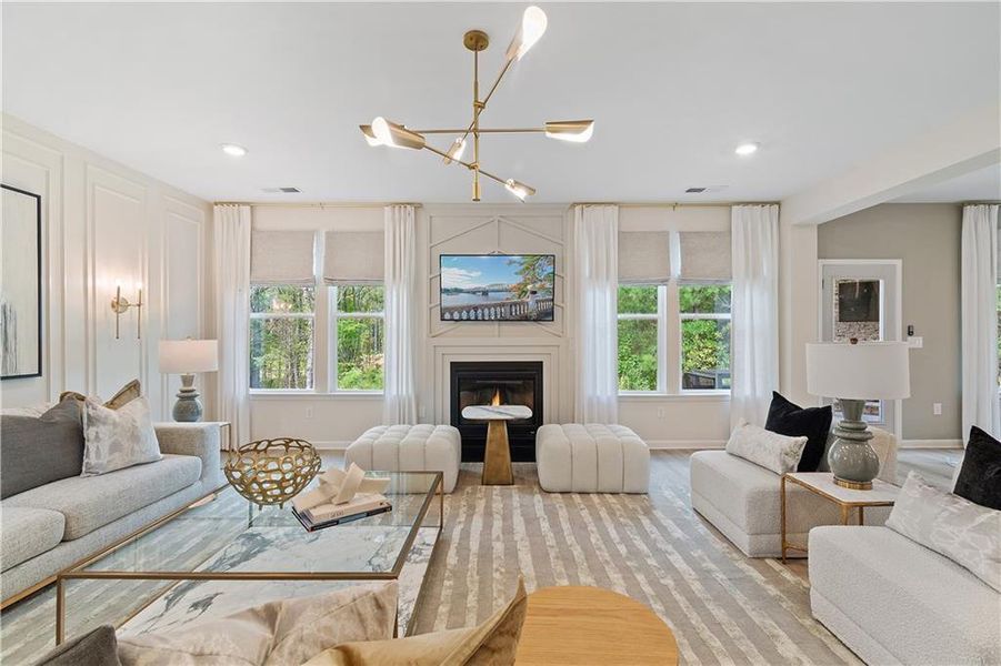 Furnished interior view inside a new home in Northcroft, Lawrenceville (Image 33).
