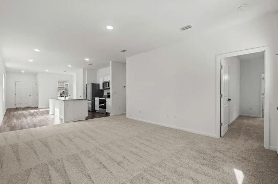 Family Room to Kitchen - Representative Photo