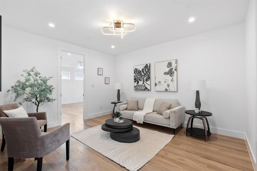 Furnished interior view inside a new home in , Dallas (Image 26). Furnished interior view inside a new home in , Dallas (Image 26).