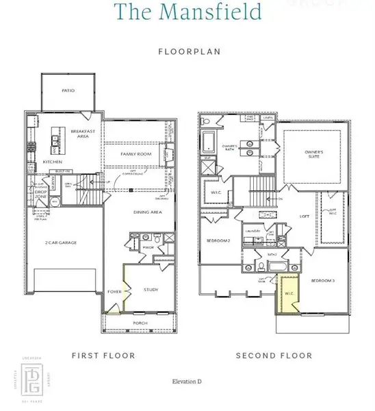2D floor plan layout of this home in Waterhaven, Cumming, GA (Image 4).