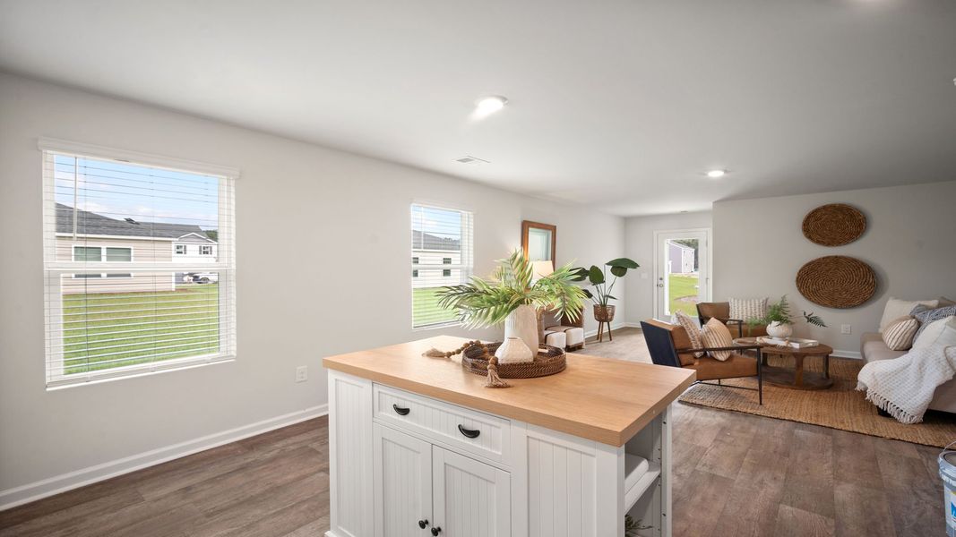 Representative furnished interior of a home built from the Downing by D.R. Horton in Palm Ridge, Guyton (Image 3).