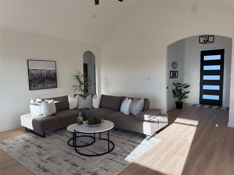 Furnished interior view inside a new home in , Waxahachie (Image 3).