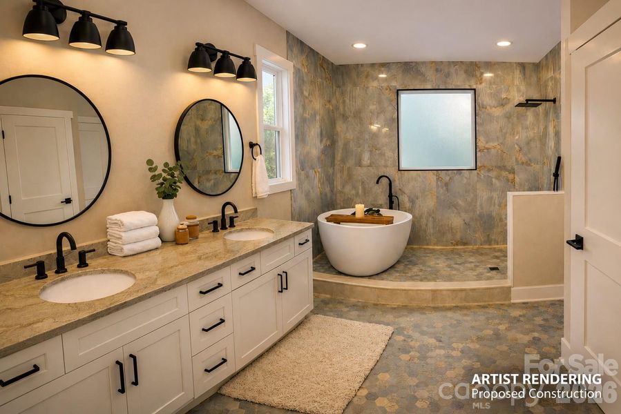 Furnished interior view inside a new home in , Hendersonville (Image 5).