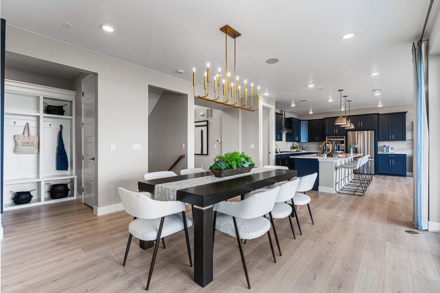 Furnished interior view inside a new home in Trailstone, Arvada (Image 21).
