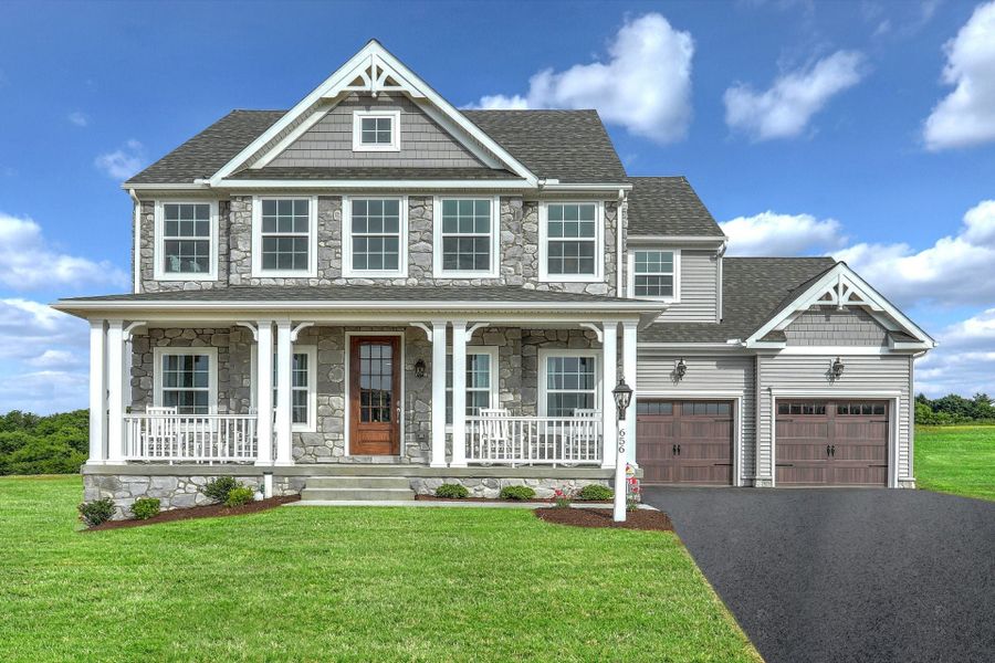 Representative exterior photo of a completed home built from the Addison by Keystone Custom Homes in Mayes Hall, Davidson, NC (Image 13).