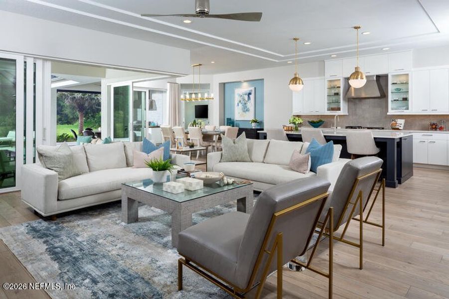 Furnished interior view inside a new home in , St. Augustine (Image 8).