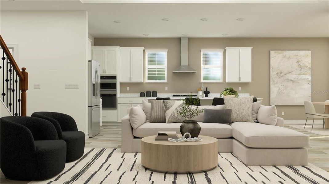 Furnished interior view inside a new home in Two Rivers, Zephyrhills (Image 7). Furnished interior view inside a new home in Two Rivers, Zephyrhills (Image 7).