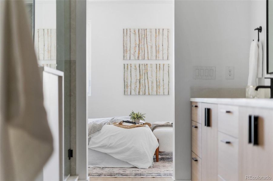 Furnished interior view inside a new home in , Denver (Image 32).