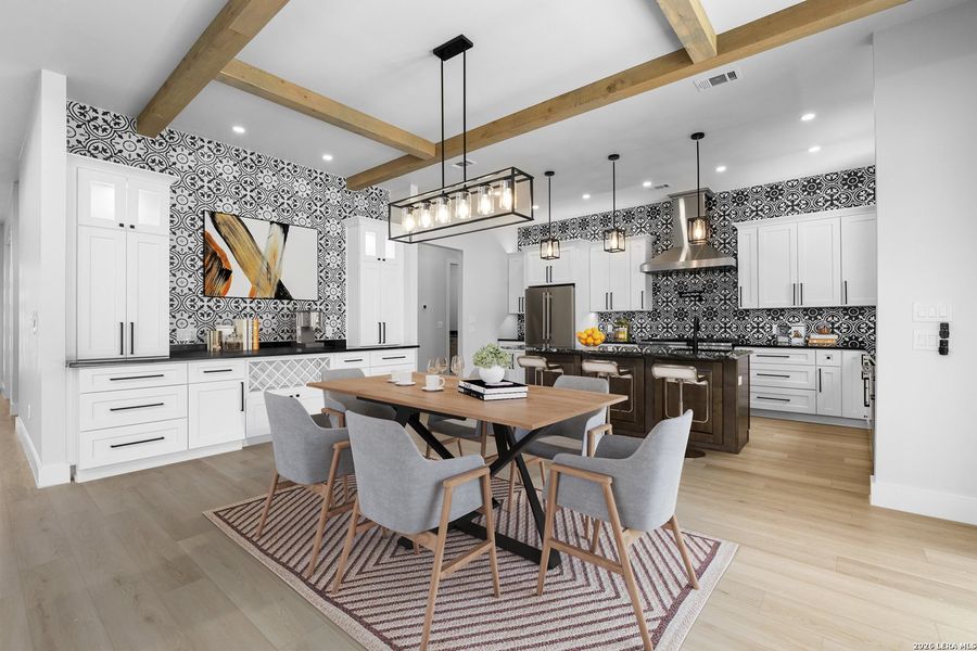 Furnished interior view inside a new home in , Leander (Image 34).