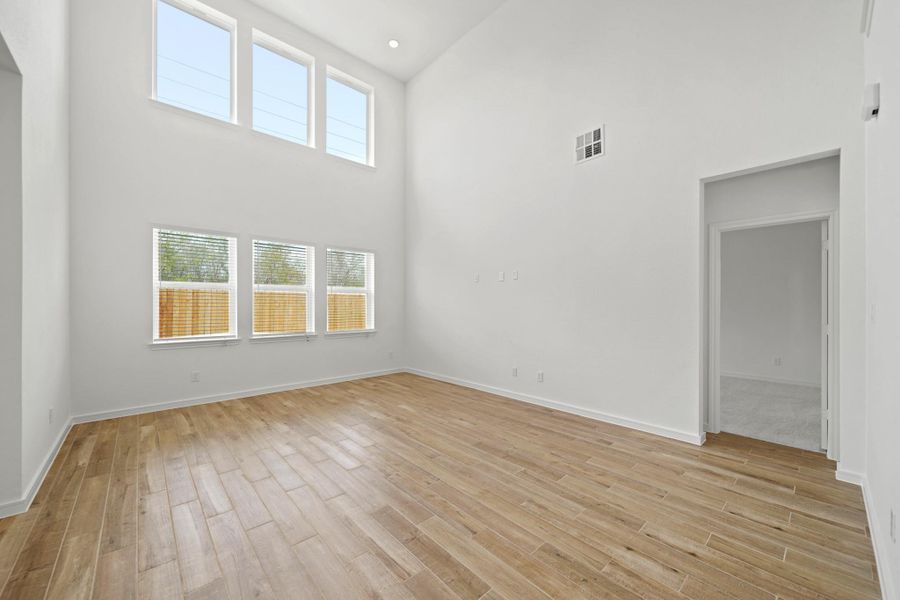 Impressive two-story great room (*Photo not of actual home and used for illustration purposes only.) Impressive two-story great room (*Photo not of actual home and used for illustration purposes only.)