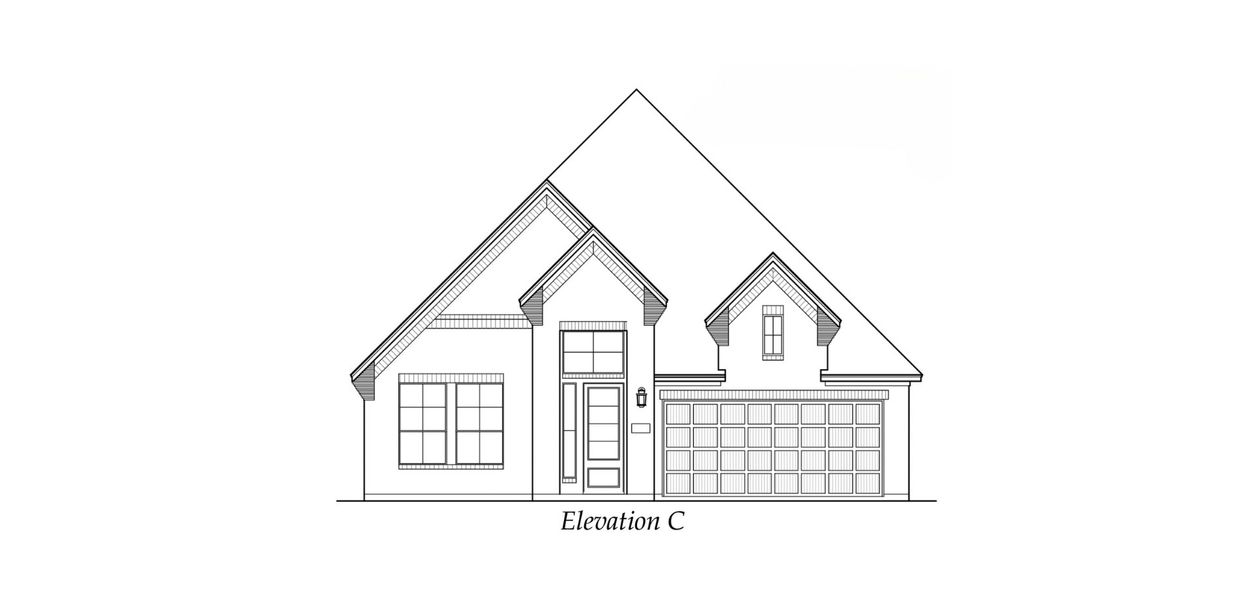 Exterior rendering of this home design in The Woodlands Hills, Willis, TX (Image 6).
