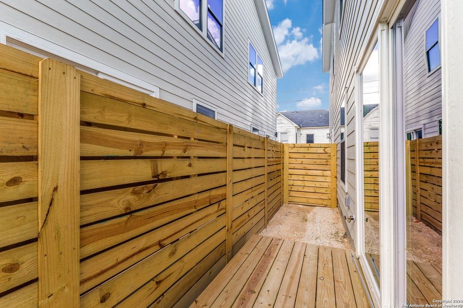 Exterior details and patio area of a home in , San Antonio (Image 3). Exterior details and patio area of a home in , San Antonio (Image 3).