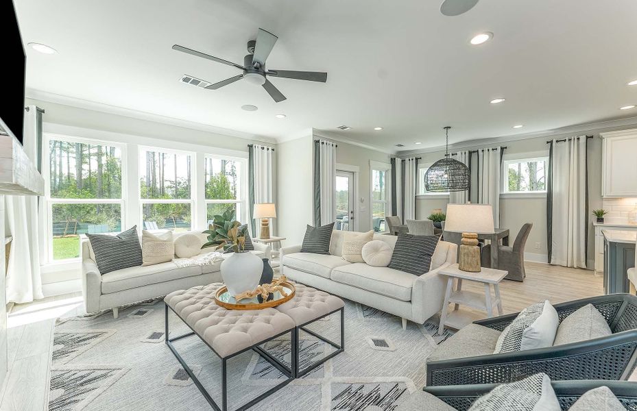 Beautiful, open gathering room, perfect for entertaining