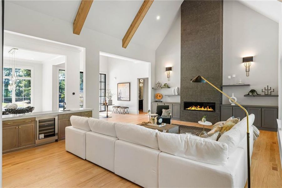 Furnished interior view inside a new home in , Marietta (Image 39).