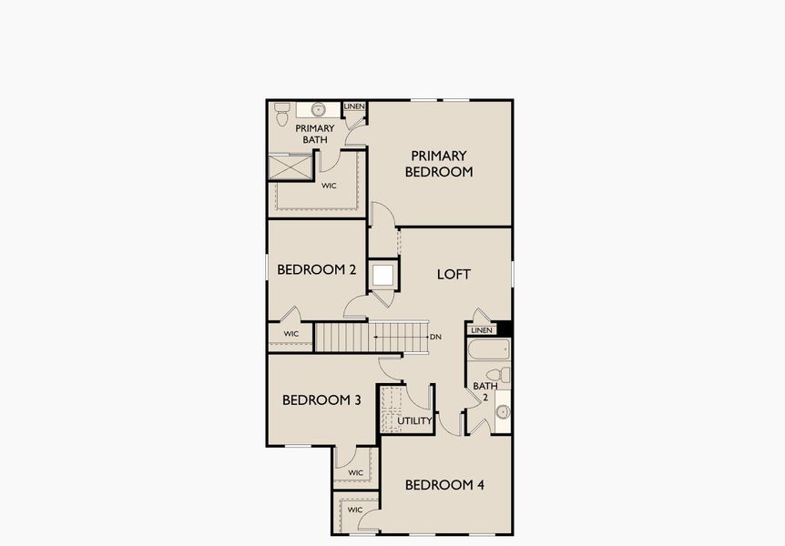 2D floor plan layout of this home in Landings at Mount Olive, Polk City, FL (Image 3). 2D floor plan layout of this home in Landings at Mount Olive, Polk City, FL (Image 3).