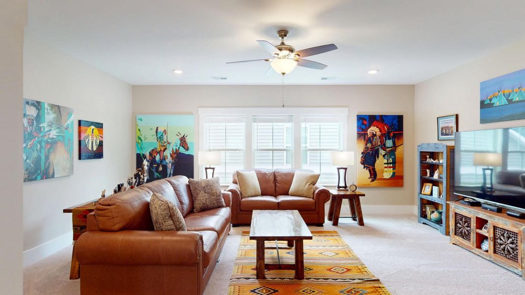 Furnished interior view inside a new home in Summerwind Crossing at Lakes of Cane Bay, Summerville (Image 60).