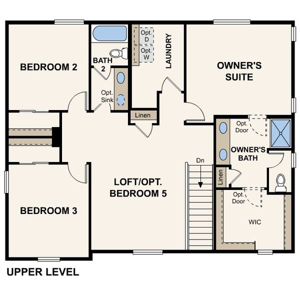 2D floor plan layout of this home in Prairie Song, Windsor, CO (Image 4). 2D floor plan layout of this home in Prairie Song, Windsor, CO (Image 4).