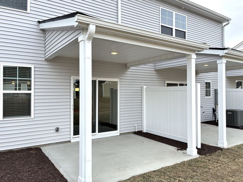 Exterior details and patio area of a home in Reidville Town Center, Reidville (Image 2). Exterior details and patio area of a home in Reidville Town Center, Reidville (Image 2).