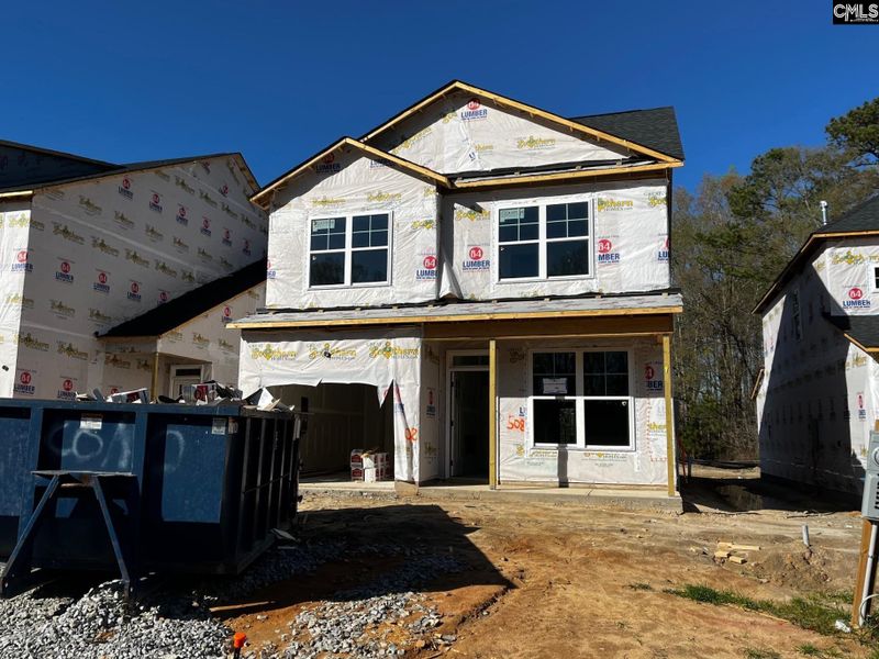 In-progress construction of a new home in Blythewood Farms, Blythewood, SC (Image 6).