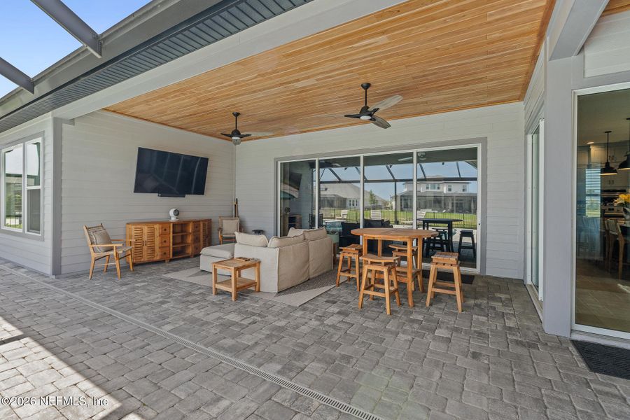 Exterior details and patio area of a home in Marshes of Madeira, St. Augustine (Image 32). Exterior details and patio area of a home in Marshes of Madeira, St. Augustine (Image 32).