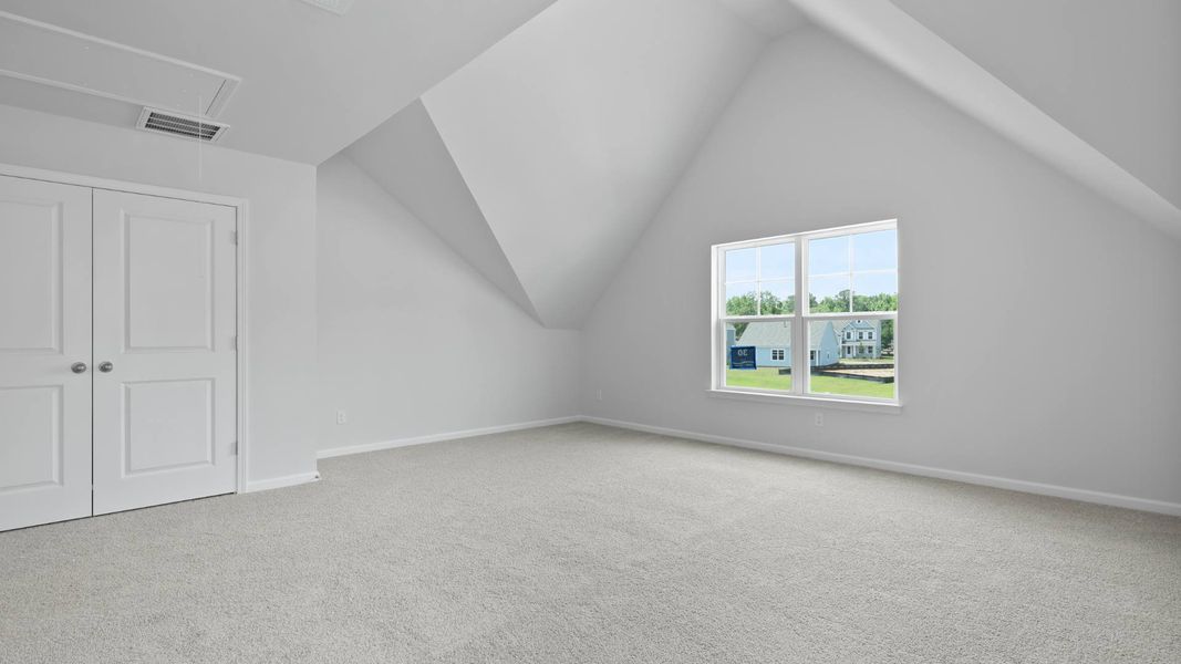 Representative unfurnished interior of a home built from the FORRESTER by D.R. Horton in Founders Corner, Summerville (Image 20).