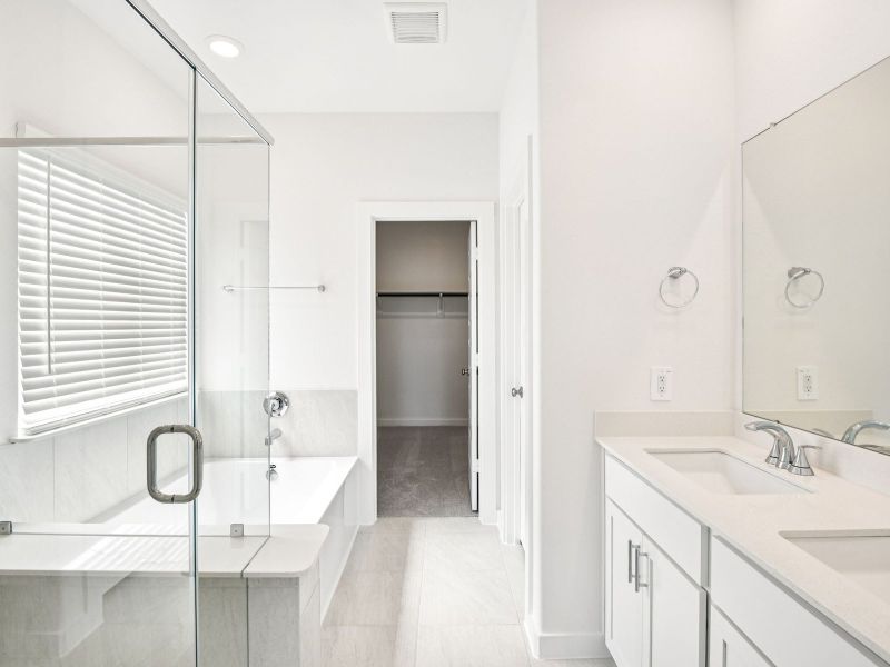 Furnished interior view inside a new home in Stewart's Ranch, Conroe (Image 9).