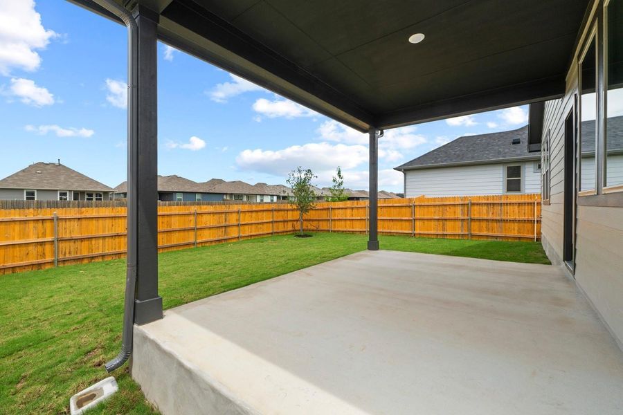 Covered Patio on the Pearl home plan by Trophy Signature Homes – REPRESENTATIVE PHOTO Covered Patio on the Pearl home plan by Trophy Signature Homes – REPRESENTATIVE PHOTO