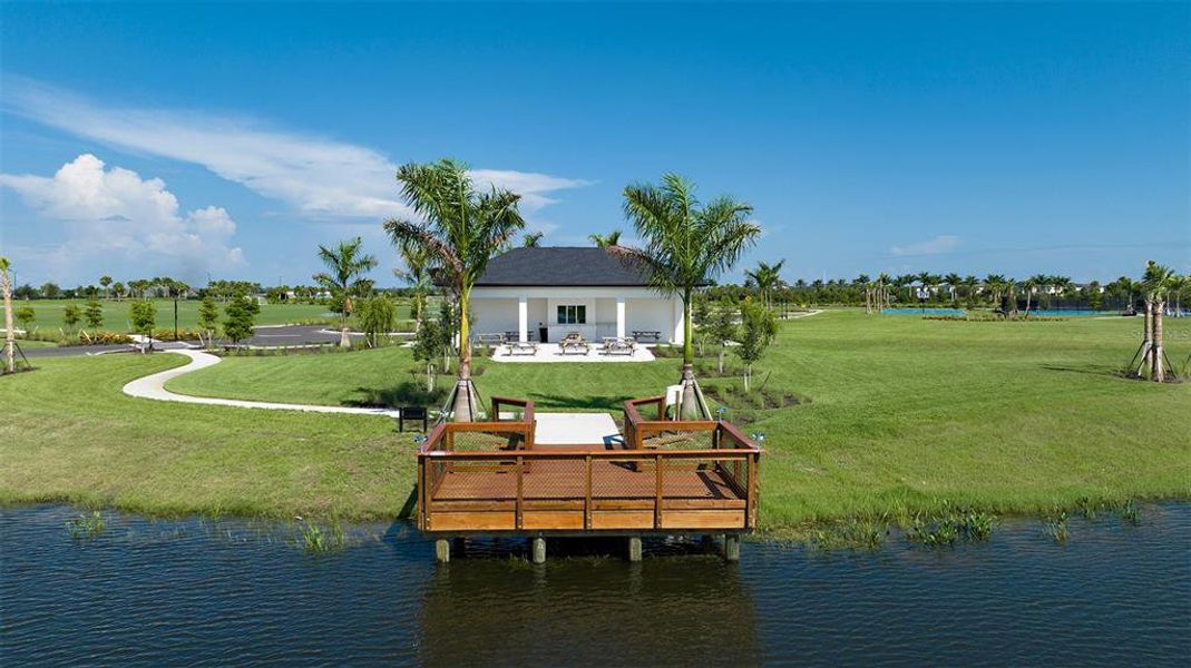 Exterior details and patio area of a home in Cassia at Skye Ranch, Sarasota (Image 3). Exterior details and patio area of a home in Cassia at Skye Ranch, Sarasota (Image 3).