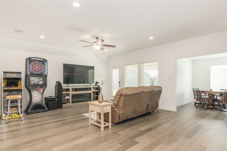 Living Room with Access to Covered Patio