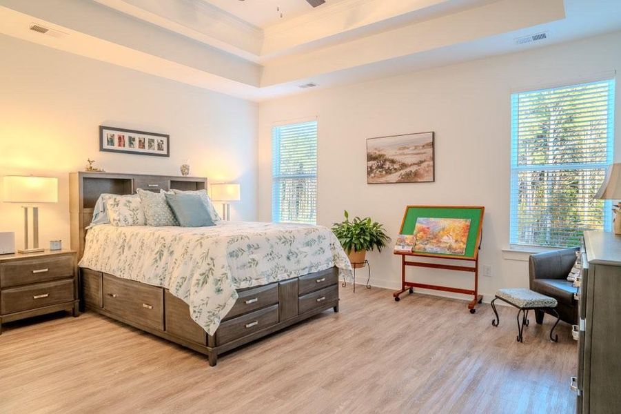 Furnished interior view inside a new home in Crossing Creeks, Monroe (Image 14).