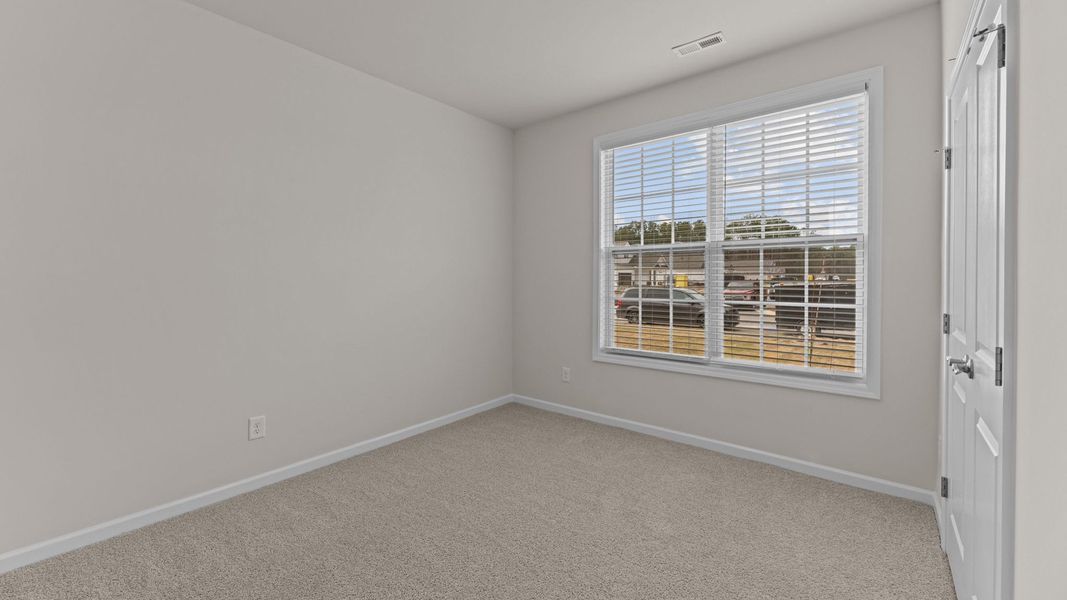 Representative unfurnished interior of a home built from the Dover by D.R. Horton in South Pinehurst Cottages, Pinehurst (Image 9). Representative unfurnished interior of a home built from the Dover by D.R. Horton in South Pinehurst Cottages, Pinehurst (Image 9).