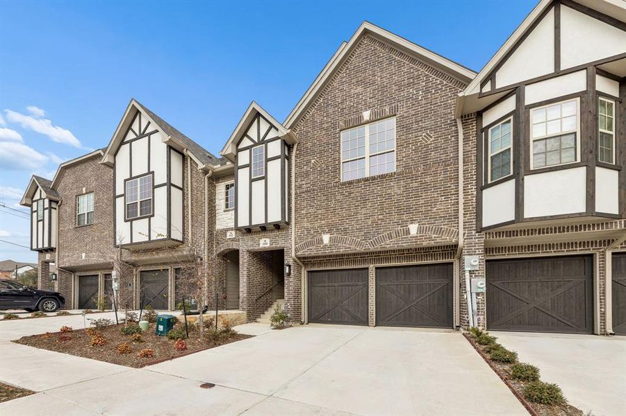 Front exterior of a new home in , Lewisville, TX, highlighting curb appeal (Image 2). Front exterior of a new home in , Lewisville, TX, highlighting curb appeal (Image 2).