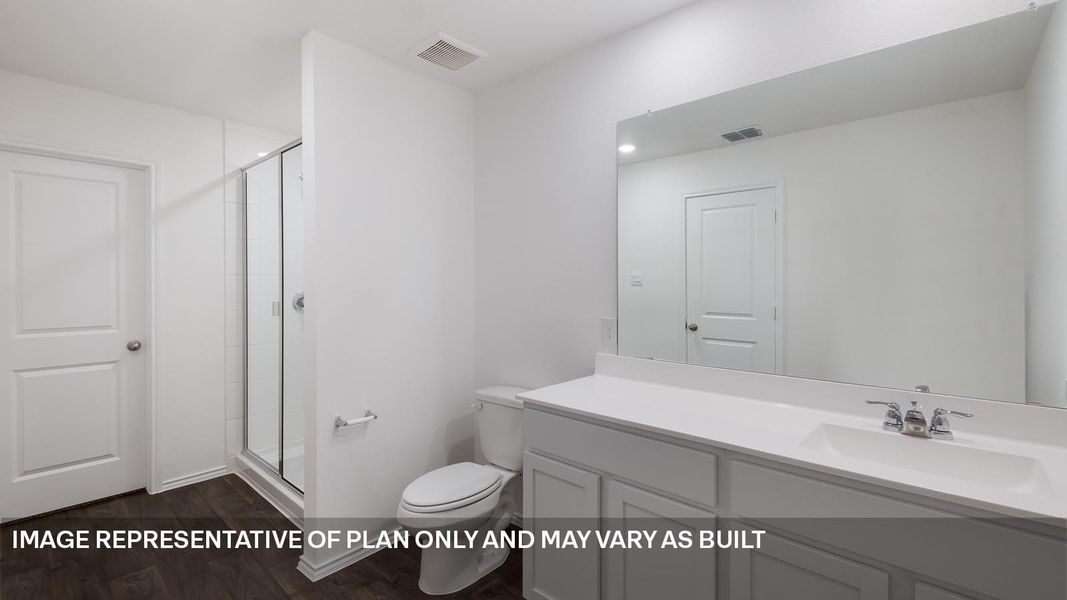 Furnished interior view inside a new home in Valverde, Bastrop (Image 10).