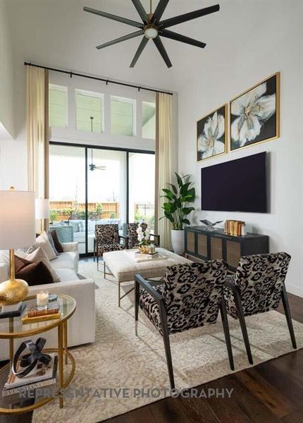 Furnished interior view inside a new home in Furst Ranch, Flower Mound (Image 8).