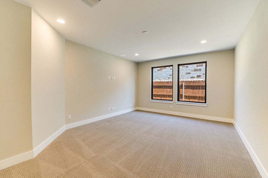 Representative unfurnished interior of a home built from the Sapphire by Giddens Homes in Riverstone, Georgetown (Image 56).