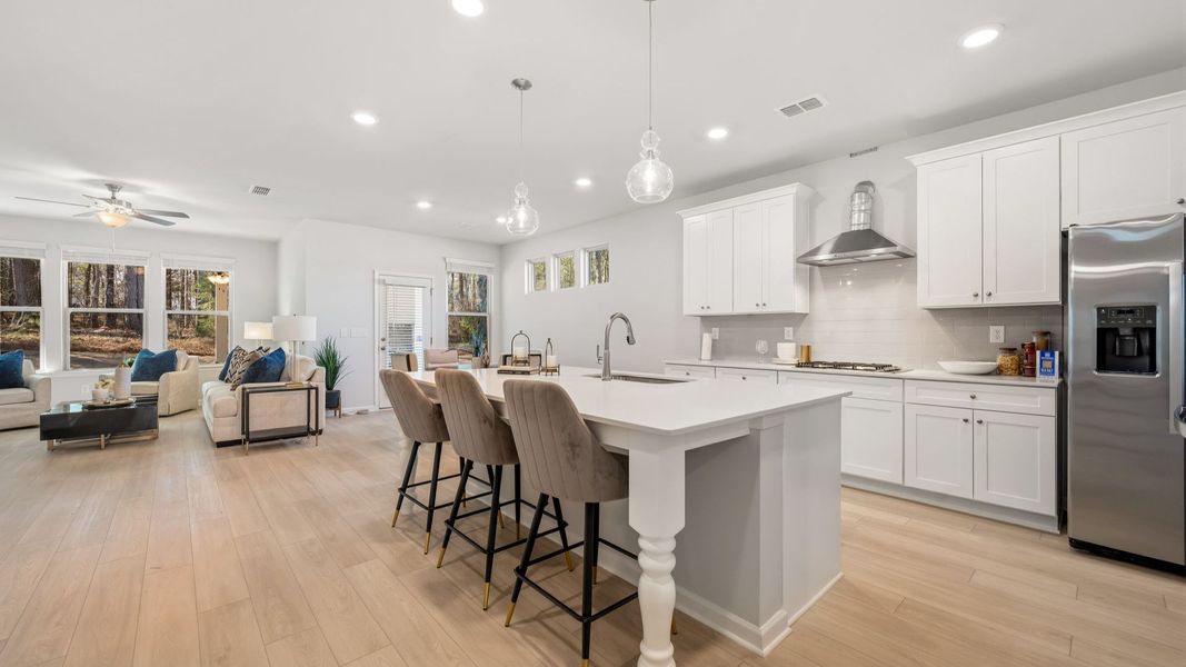 Representative furnished interior of a home built from the Lassiter by DRB Homes in Hamilton Lakes, Lawrenceville (Image 32).
