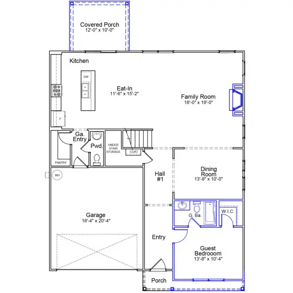 2D floor plan layout of this home in Ellington, Elgin, SC (Image 2). 2D floor plan layout of this home in Ellington, Elgin, SC (Image 2).