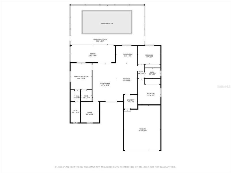 2D floor plan layout of this home in , Port Charlotte, FL (Image 3). 2D floor plan layout of this home in , Port Charlotte, FL (Image 3).
