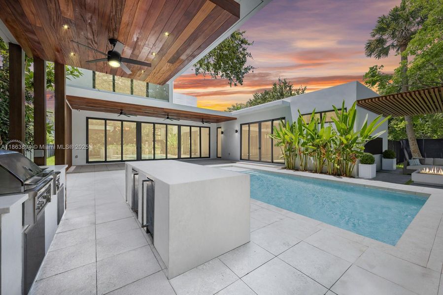 Furnished interior view inside a new home in , Miami Shores (Image 16).