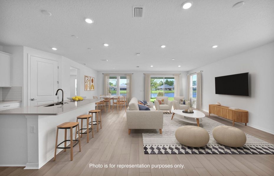 Furnished interior view inside a new home in Fiddler's Cove, Kingsland (Image 5).