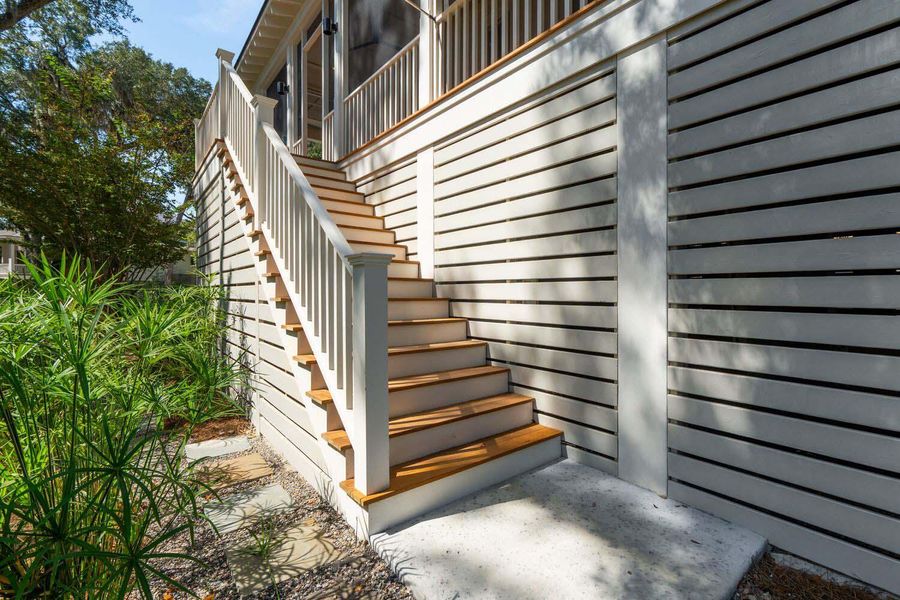 Exterior details and patio area of a home in , Johns Island (Image 2).