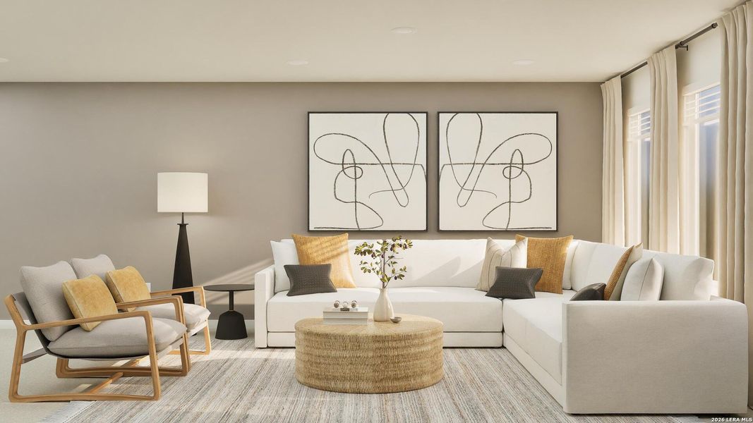 Furnished interior view inside a new home in Juniper Ranch, Spring Branch (Image 28).