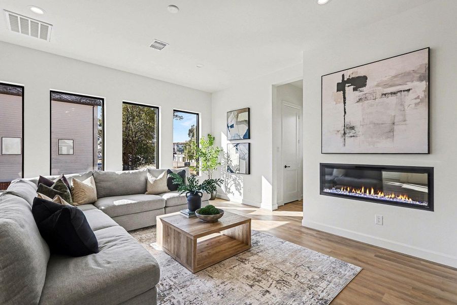 Furnished interior view inside a new home in , Houston (Image 6).