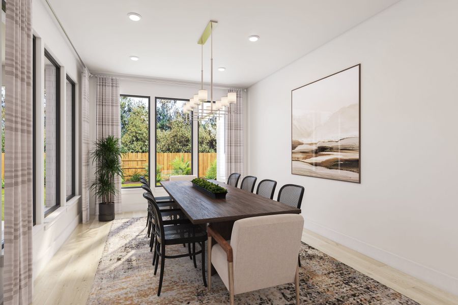 Representative furnished interior of a home built from the Salerno by Tri Pointe Homes in The Estates at James Lane, Fulshear (Image 8).
