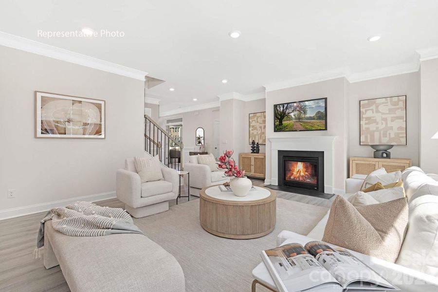 Furnished interior view inside a new home in Sanctuary at Southgate, Indian Trail (Image 6).