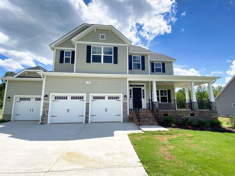 Elevation K with 3 car option Elevation K with 3 car option